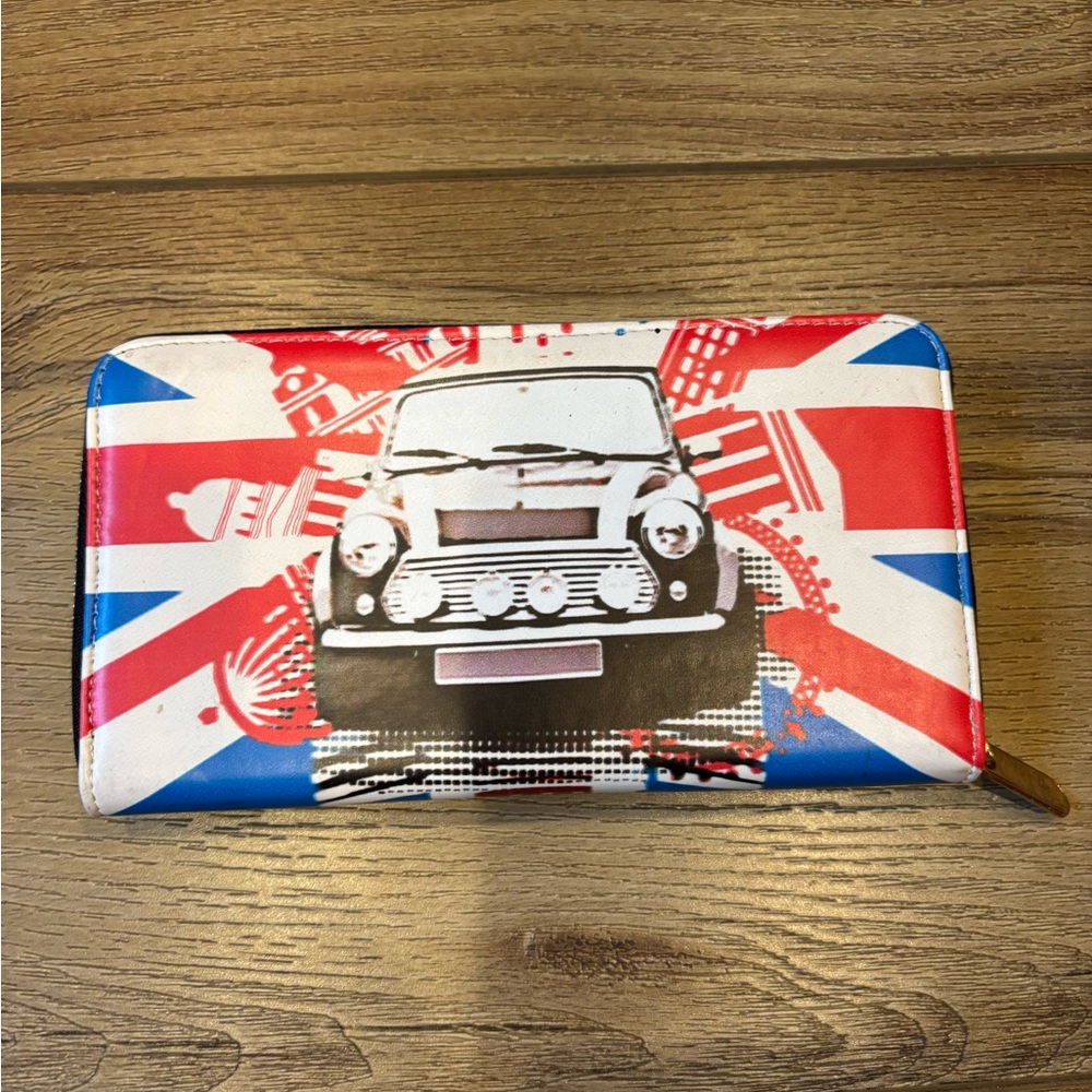 Union Jack Car Print Wallet